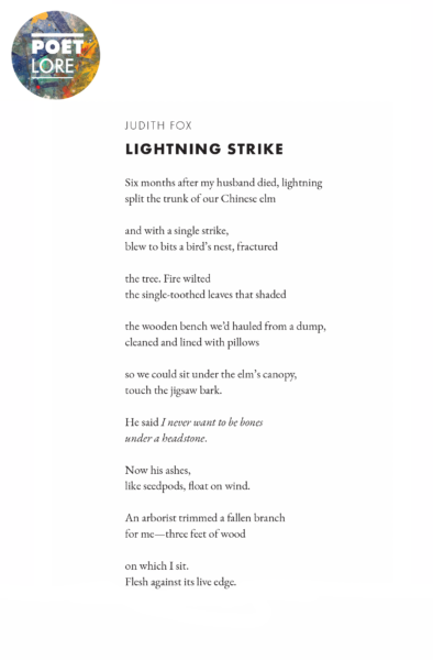 Poet Lore - Judith Fox